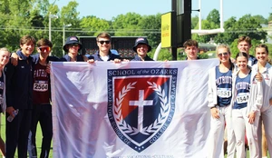 School of the Ozarks track athletes at Class 1 State Tournament.